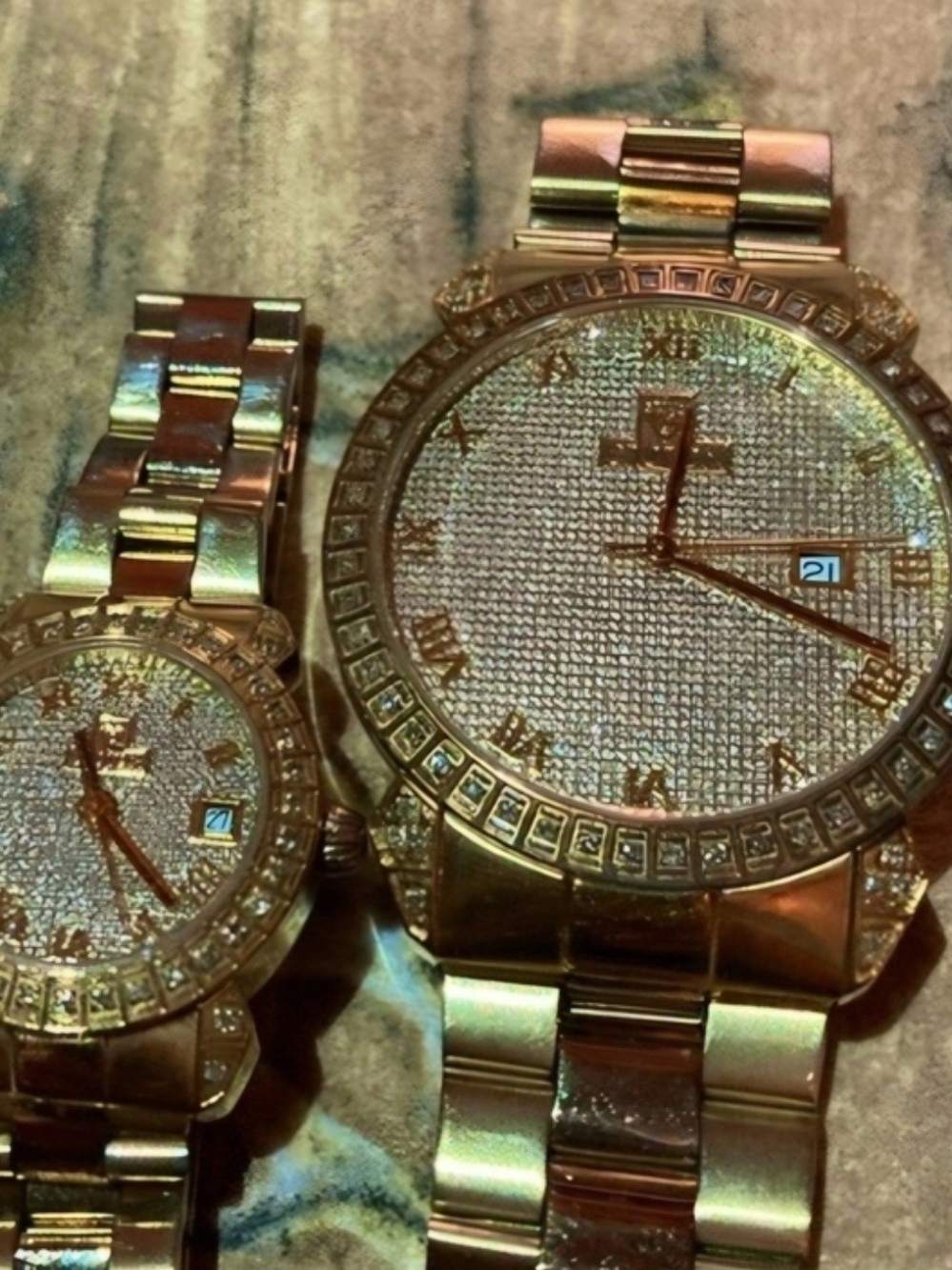 Mens And Womans (HIS AND HERS) Matching Croton Watches
